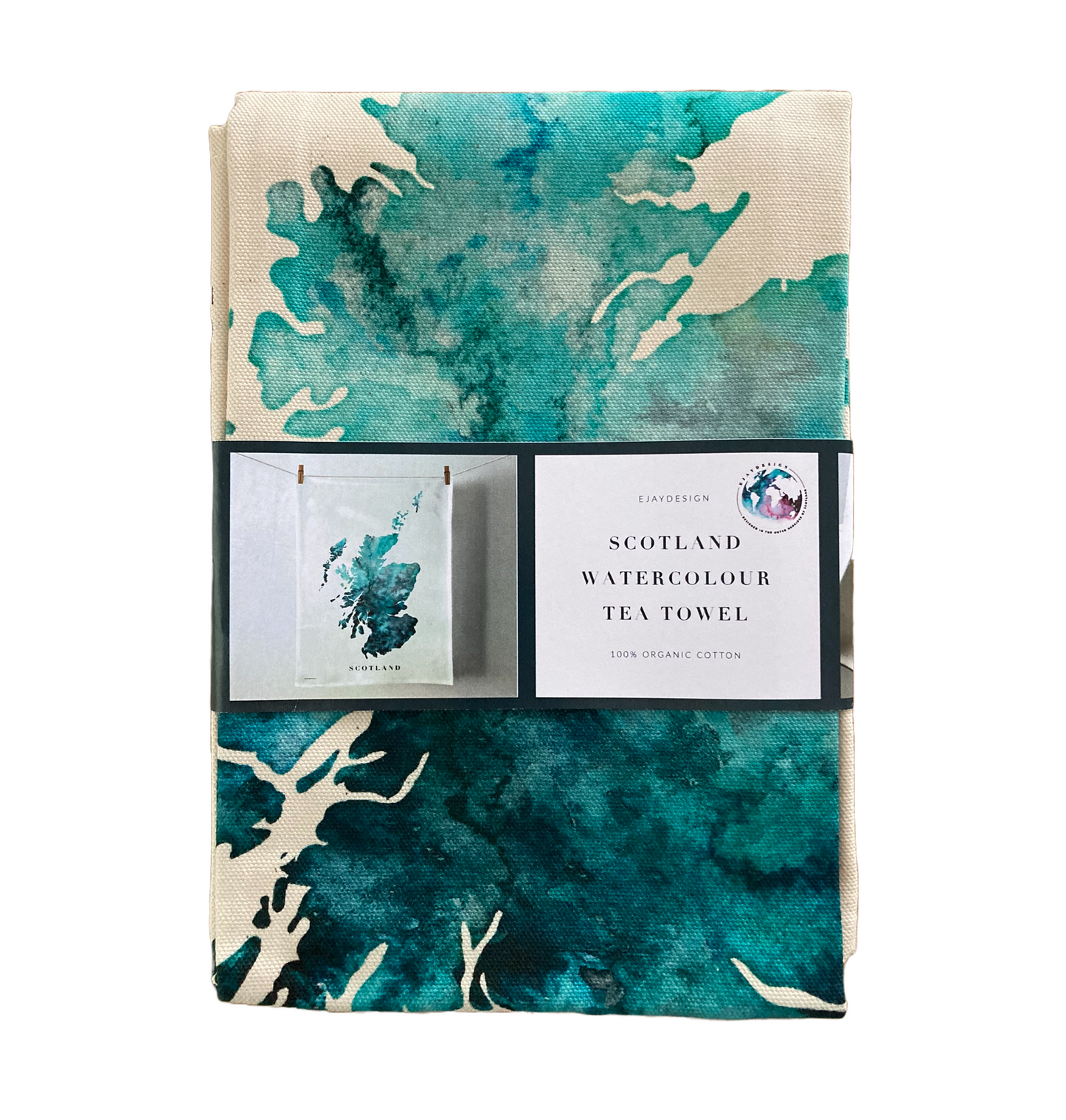 Map of Scotland - Premium Geschirrtuch