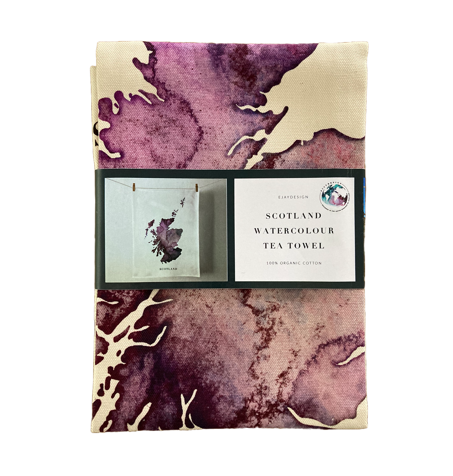 Map of Scotland - Premium Geschirrtuch