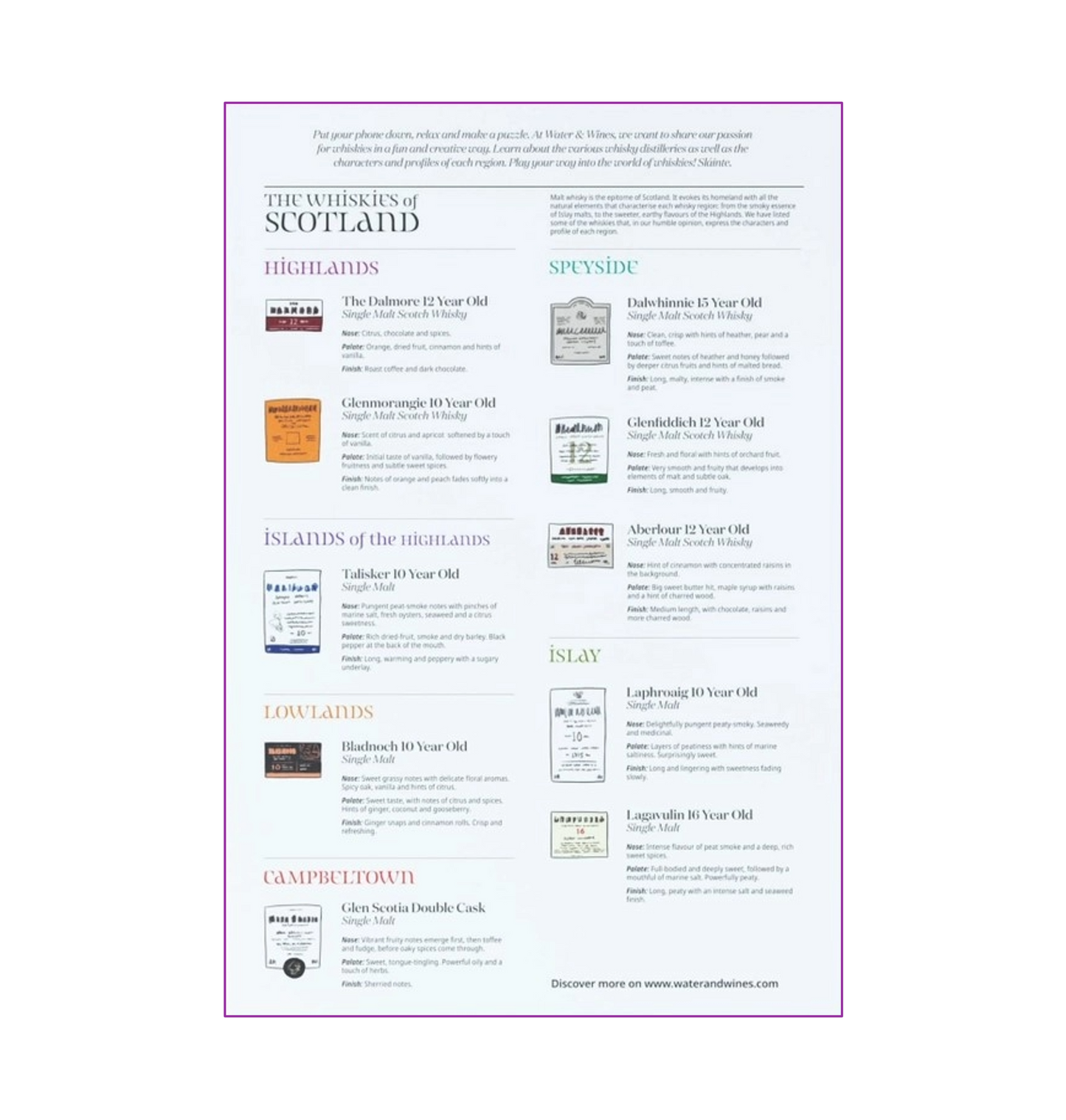 Scotland Whisky – Puzzle