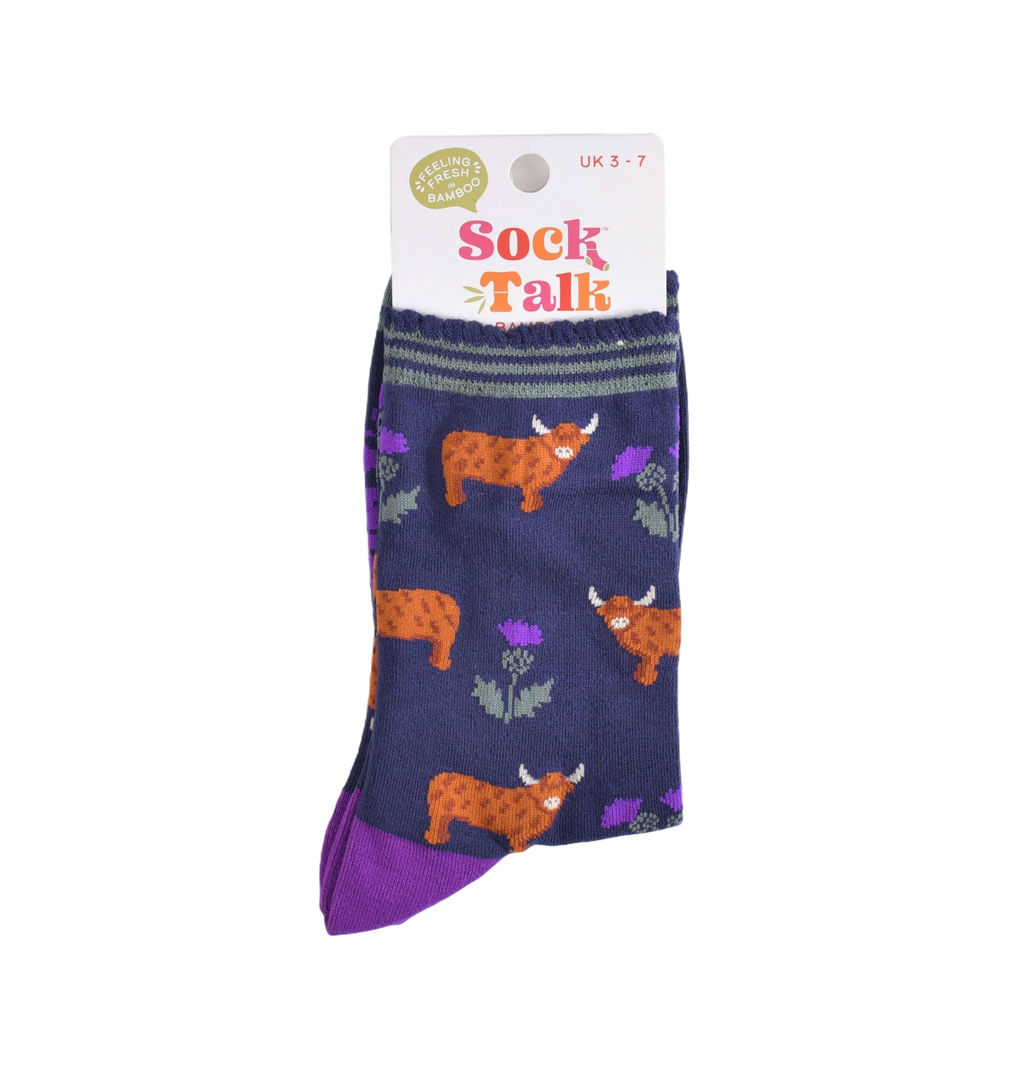 Highland Cow Thistles – Damen Socken